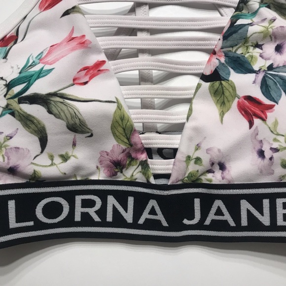 Lorna Jane High Intensity Broderie Floral Sports Bra XSMALL. - Picture 2 of 4